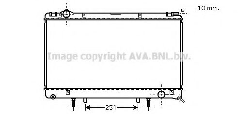 Imagine Radiator, racire motor AVA QUALITY COOLING TO2314