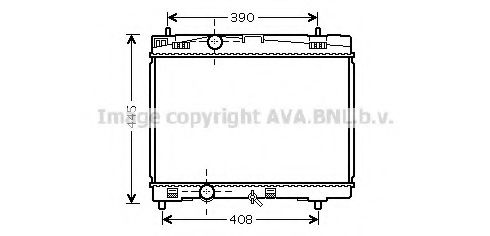 Imagine Radiator, racire motor AVA QUALITY COOLING TO2357