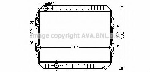 Imagine Radiator, racire motor AVA QUALITY COOLING TO2374