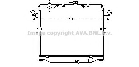 Imagine Radiator, racire motor AVA QUALITY COOLING TO2379