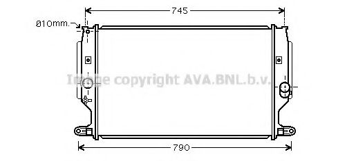 Imagine Radiator, racire motor AVA QUALITY COOLING TO2402