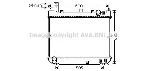 Imagine Radiator, racire motor AVA QUALITY COOLING TO2488