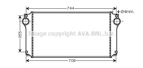 Imagine Intercooler, compresor AVA QUALITY COOLING TO4362