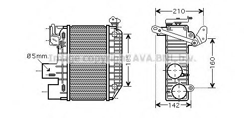 Imagine Intercooler, compresor AVA QUALITY COOLING TO4365