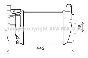 Imagine Intercooler, compresor AVA QUALITY COOLING TO4645