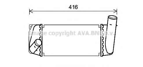 Imagine Intercooler, compresor AVA QUALITY COOLING TO4668