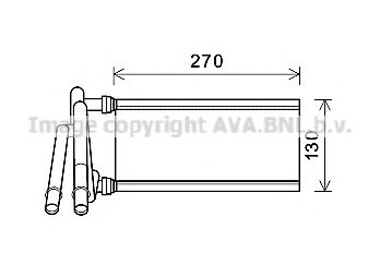 Imagine Schimbator caldura, incalzire habitaclu AVA QUALITY COOLING TO6706