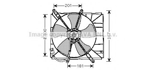 Imagine Ventilator, radiator AVA QUALITY COOLING TO7504