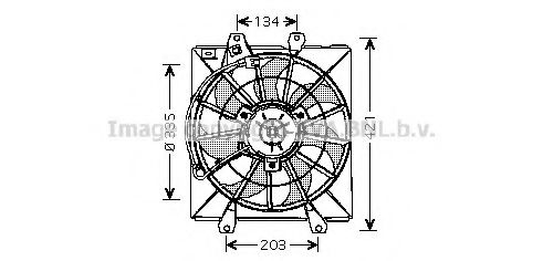 Imagine Ventilator, radiator AVA QUALITY COOLING TO7507