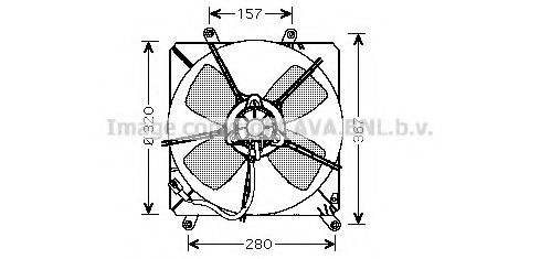 Imagine Ventilator, radiator AVA QUALITY COOLING TO7509