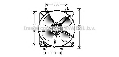 Imagine Ventilator, radiator AVA QUALITY COOLING TO7514