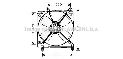 Imagine Ventilator, radiator AVA QUALITY COOLING TO7516