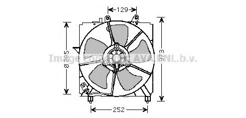 Imagine Ventilator, radiator AVA QUALITY COOLING TO7517