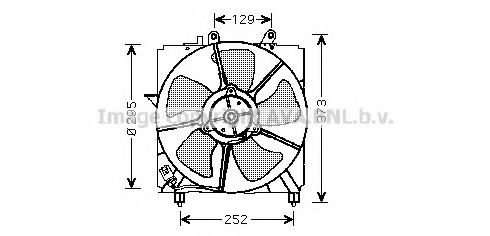 Imagine Ventilator, radiator AVA QUALITY COOLING TO7518