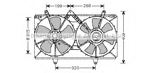 Imagine Ventilator, radiator AVA QUALITY COOLING TO7521