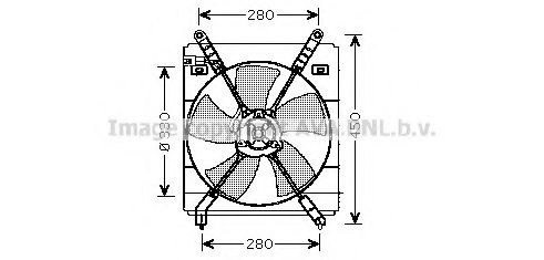 Imagine Ventilator, radiator AVA QUALITY COOLING TO7525