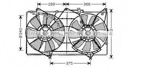 Imagine Ventilator, radiator AVA QUALITY COOLING TO7531