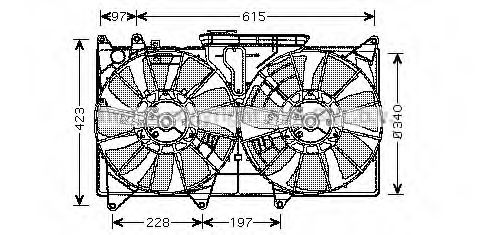 Imagine Ventilator, radiator AVA QUALITY COOLING TO7535