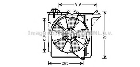 Imagine Ventilator, radiator AVA QUALITY COOLING TO7538