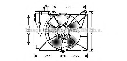 Imagine Ventilator, radiator AVA QUALITY COOLING TO7539