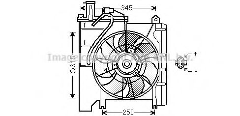 Imagine Ventilator, radiator AVA QUALITY COOLING TO7553