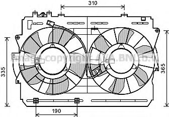 Imagine Ventilator, radiator AVA QUALITY COOLING TO7570