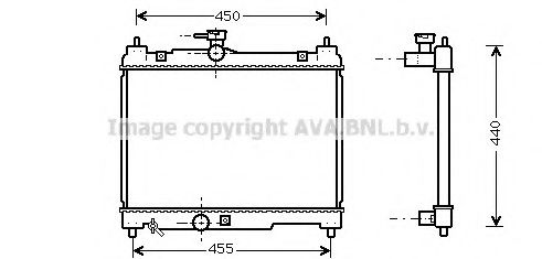 Imagine Radiator, racire motor AVA QUALITY COOLING TOA2251