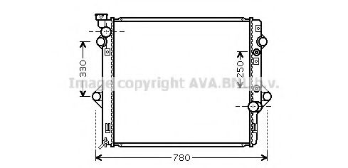 Imagine Radiator, racire motor AVA QUALITY COOLING TOA2478