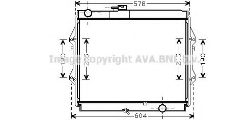 Imagine Radiator, racire motor AVA QUALITY COOLING TOA2642