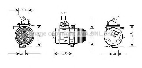 Imagine Compresor, climatizare AVA QUALITY COOLING TOK003