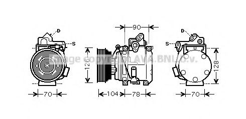 Imagine Compresor, climatizare AVA QUALITY COOLING TOK441