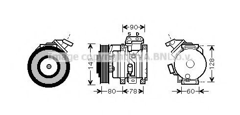 Imagine Compresor, climatizare AVA QUALITY COOLING TOK448