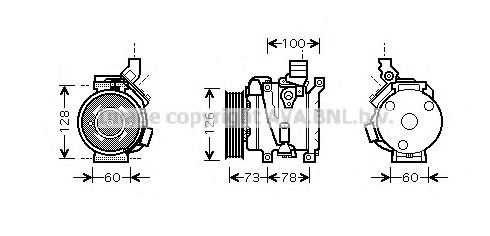 Imagine Compresor, climatizare AVA QUALITY COOLING TOK451