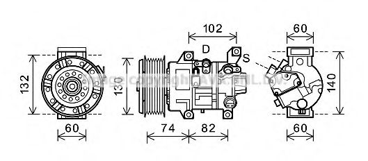 Imagine Compresor, climatizare AVA QUALITY COOLING TOK607