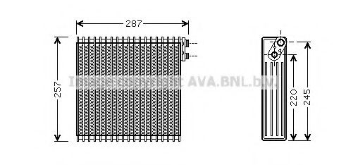 Imagine evaporator,aer conditionat AVA QUALITY COOLING TOV294