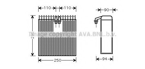 Imagine evaporator,aer conditionat AVA QUALITY COOLING TOV390