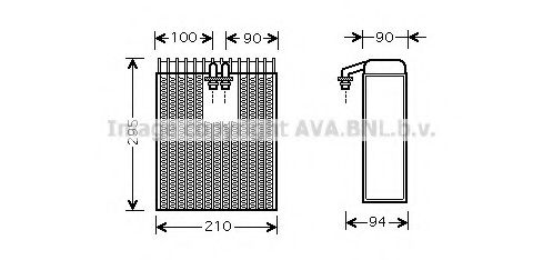 Imagine evaporator,aer conditionat AVA QUALITY COOLING TOV391