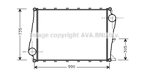 Imagine Intercooler, compresor AVA QUALITY COOLING VL4021