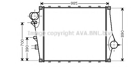 Imagine Intercooler, compresor AVA QUALITY COOLING VL4044