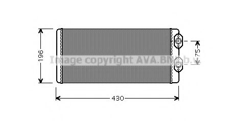 Imagine Schimbator caldura, incalzire habitaclu AVA QUALITY COOLING VLA6034