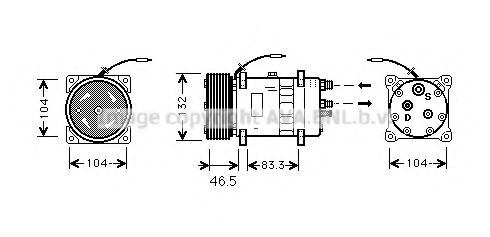 Imagine Compresor, climatizare AVA QUALITY COOLING VLAK026