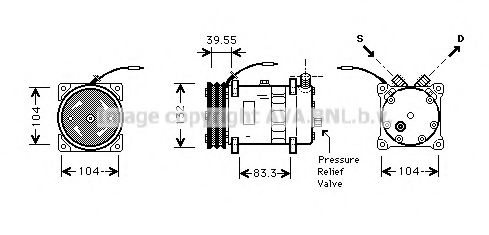 Imagine Compresor, climatizare AVA QUALITY COOLING VLAK038