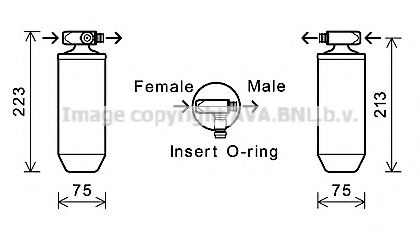 Imagine uscator,aer conditionat AVA QUALITY COOLING VLD023