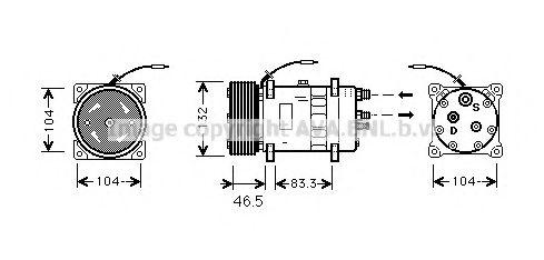 Imagine Compresor, climatizare AVA QUALITY COOLING VLK026