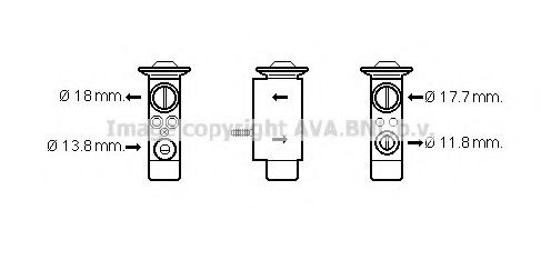 Imagine Supapa expansiune, clima AVA QUALITY COOLING VO1162