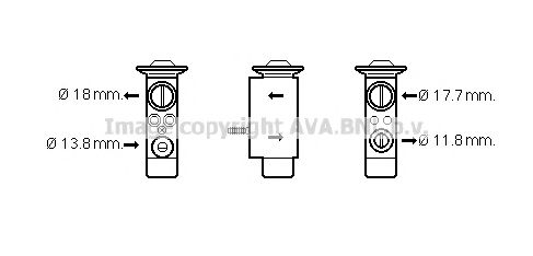 Imagine Supapa expansiune, clima AVA QUALITY COOLING VO1181