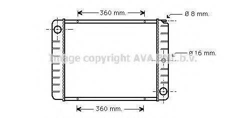 Imagine Radiator, racire motor AVA QUALITY COOLING VO2038