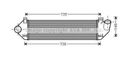 Imagine Intercooler, compresor AVA QUALITY COOLING VO4134