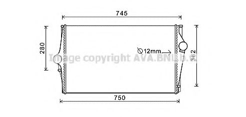 Imagine Intercooler, compresor AVA QUALITY COOLING VO4151