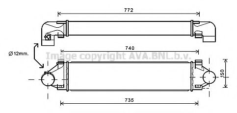 Imagine Intercooler, compresor AVA QUALITY COOLING VO4173